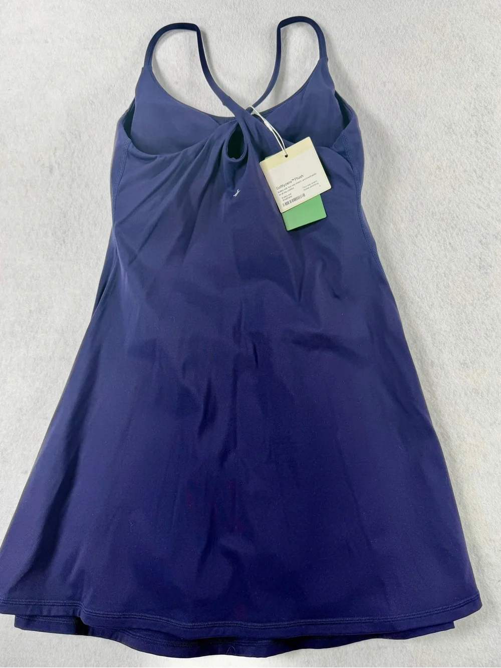 NWT Halara Easy Peezy Navy Active Dress XS 2-in-1 Buttery Soft Pockets